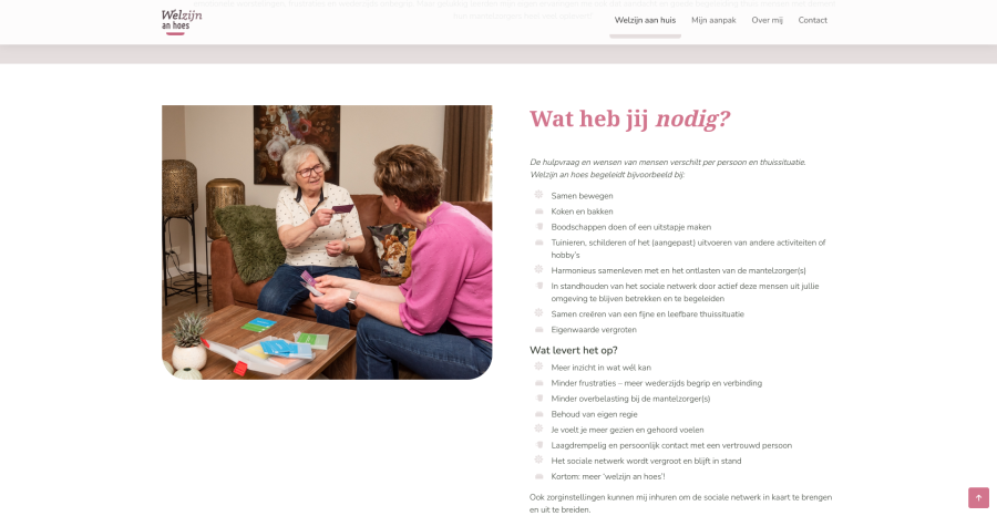 Care & Connection at Home — Welzijn an Hoes 3