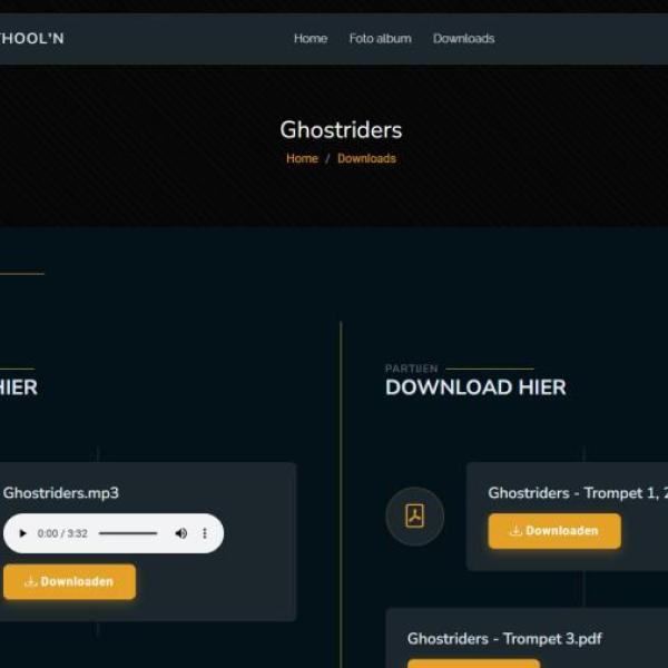 Secure Member Portal for Music Arrangements — De Papsleef’n 3