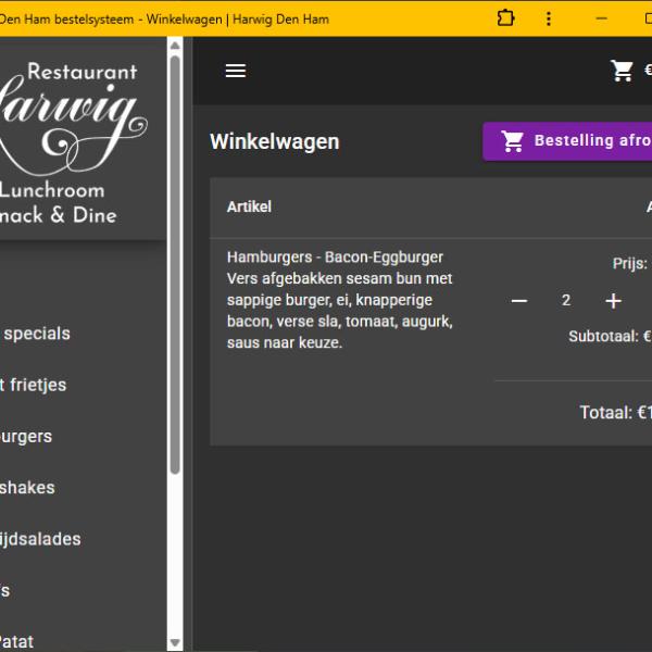 Front end based food order web app 4