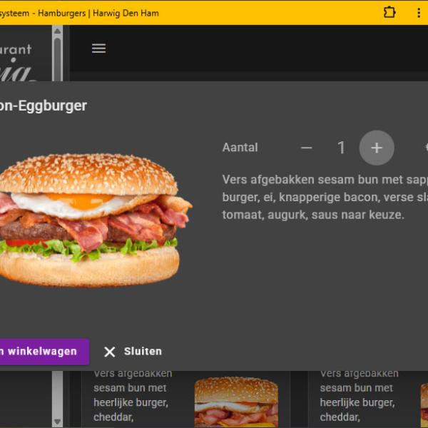 Front end based food order web app 3